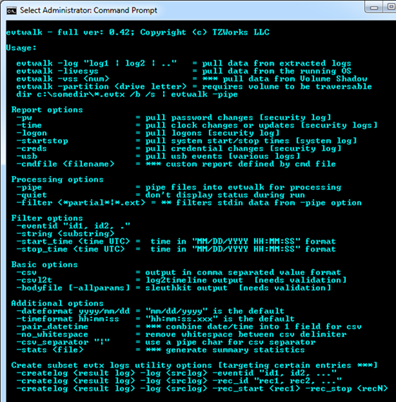 convert evtx file to text