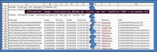 Hashfile Example